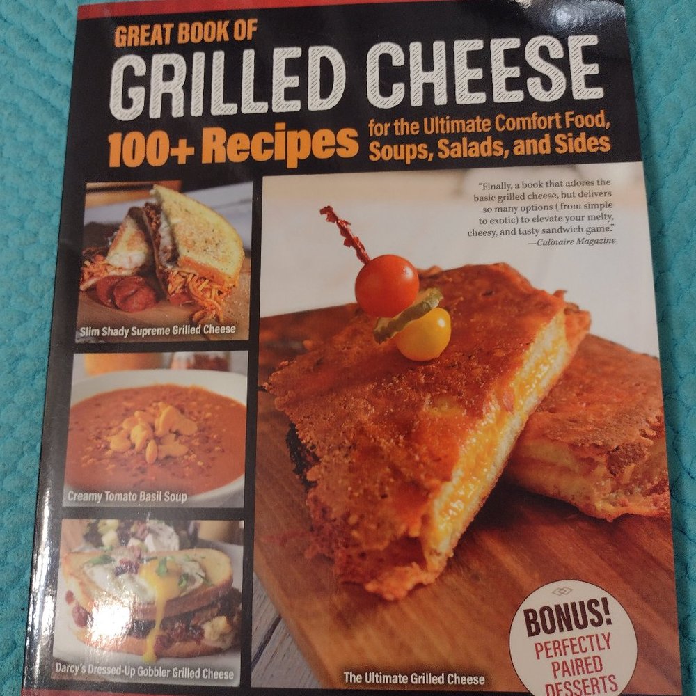 NEW Book of 100+ grilled cheese recipes - Ships fast w/media mail!
